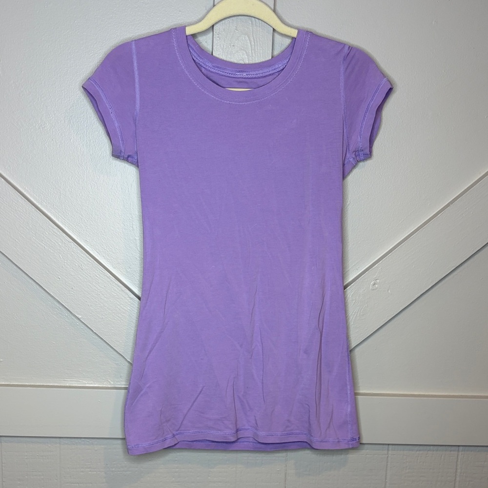 lululemon Love Crewneck T-Shirt Purple Size M Pima Cotton Short Sleeve Tee